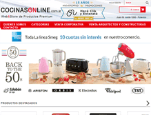 Tablet Screenshot of cocinasonline.com.ar